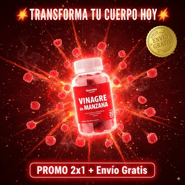Gomitas de Vinagre de Manzana 🍎 pagas 1 lleva 2