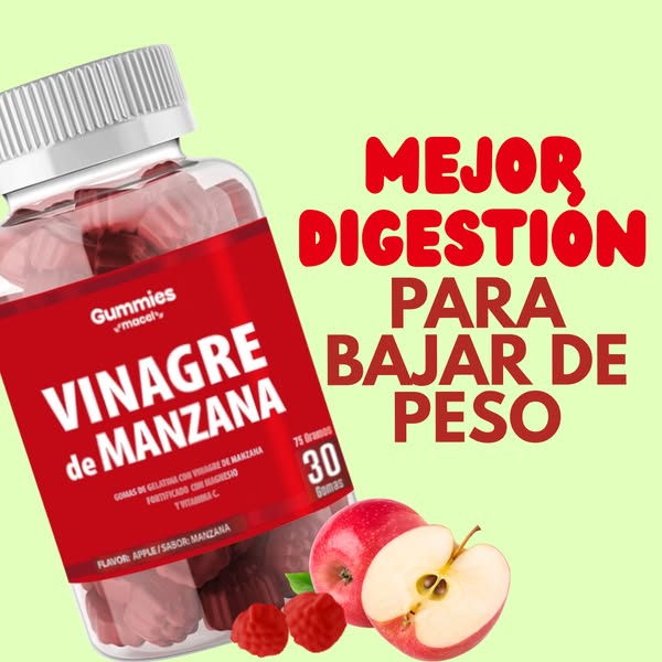 Gomitas de Vinagre de Manzana 🍎 pagas 1 lleva 2