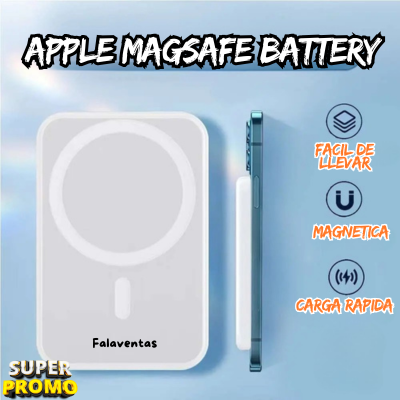 Cargador Inalámbrico Portátil Magnética para iPhone. Batería Externa 5.000mAh.