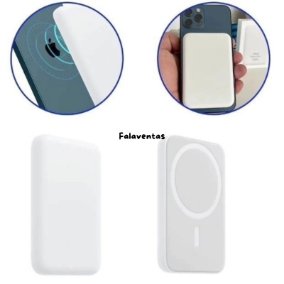 Cargador Inalámbrico Portátil Magnética para iPhone. Batería Externa 5.000mAh.