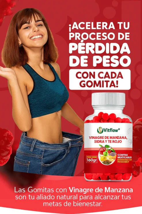 Gomitas de Vinagre de Manzana 🍎 pagas 1 lleva 2